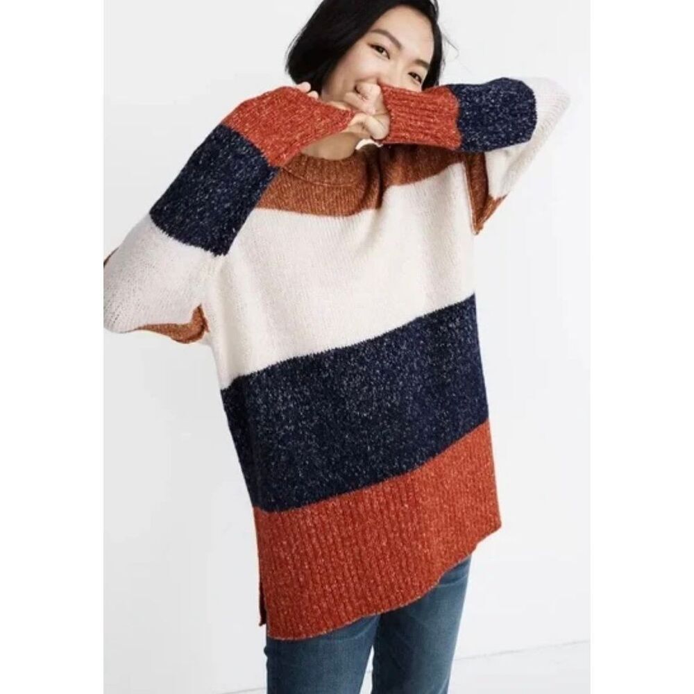 Madewell Striped Baxter tunic Sweater size S